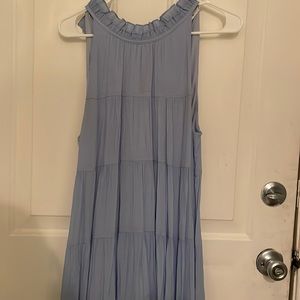 Blue Tiered Dress